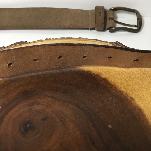 Massimo Dutti Women’s Brown Suede Leather Belt - Picture 5 of 7